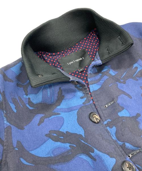 1piu1uguale3（ウノピュウノウグァーレトレ）1piu1uguale3 (ウノピュウノウグァーレトレ) NEW WAVE VALSTAR swet denim JK ネイビー サイズ:Ⅳの古着・服飾アイテム