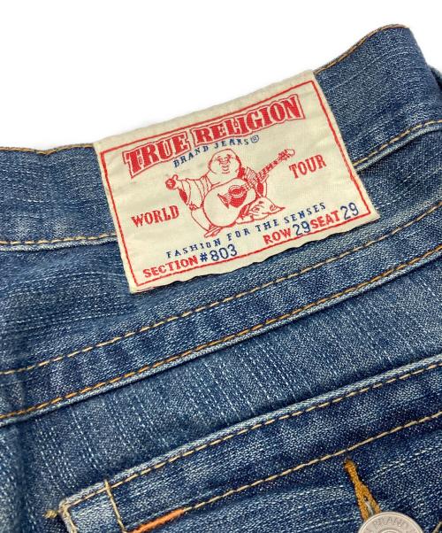 TRUE RELIGION（トゥルー レリジョン）TRUE RELIGION (トゥルー レリジョン) ダメージ加工フレアデニムパンツ インディゴ サイズ:29の古着・服飾アイテム