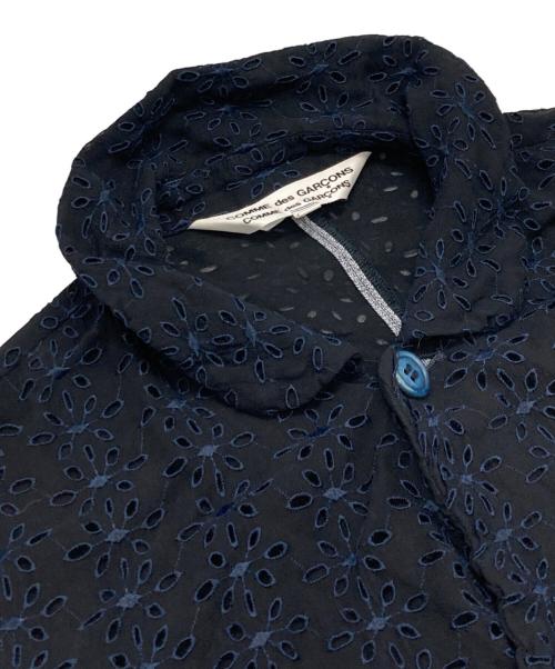 COMME des GARCONS（コムデギャルソン）COMME des GARCONS (コムデギャルソン) レイヤードジャケット ブラック×ブルー サイズ:Mの古着・服飾アイテム