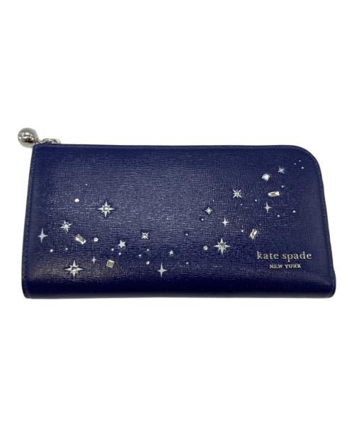 Kate Spade（ケイトスペード）Kate Spade (ケイトスペード) 長財布 ネイビーの古着・服飾アイテム