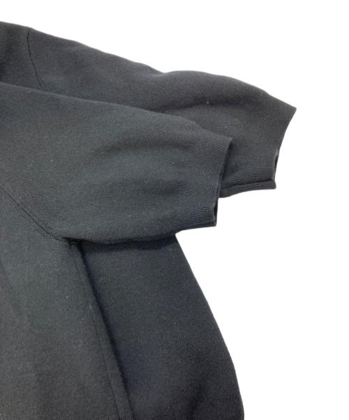 CABAN（キャバン）CABAN (キャバン) コットンカシミヤ パールポロカーディガン ブラック サイズ:FREEの古着・服飾アイテム