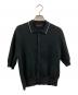 CABAN（キャバン）の古着「コットンカシミヤ パールポロカーディガン」｜ブラック