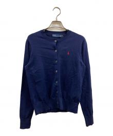 POLO RALPH LAUREN（ポロ・ラルフローレン）の古着「ポニーロゴカーディガン」｜ネイビー