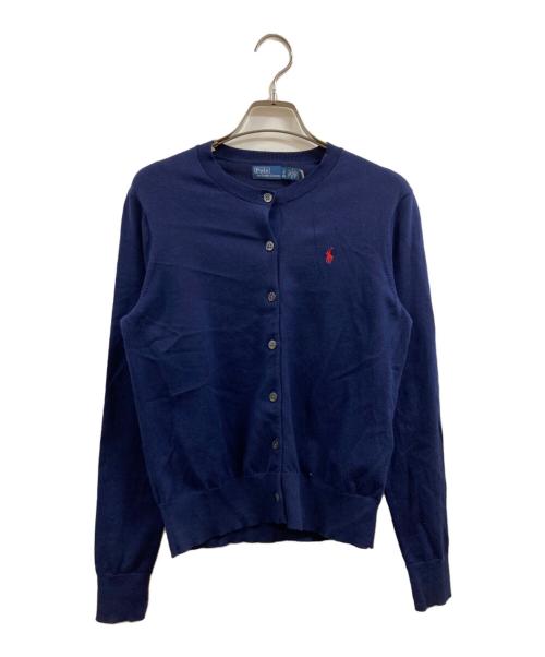 POLO RALPH LAUREN（ポロ・ラルフローレン）POLO RALPH LAUREN (ポロ・ラルフローレン) ポニーロゴカーディガン ネイビー サイズ:Sの古着・服飾アイテム