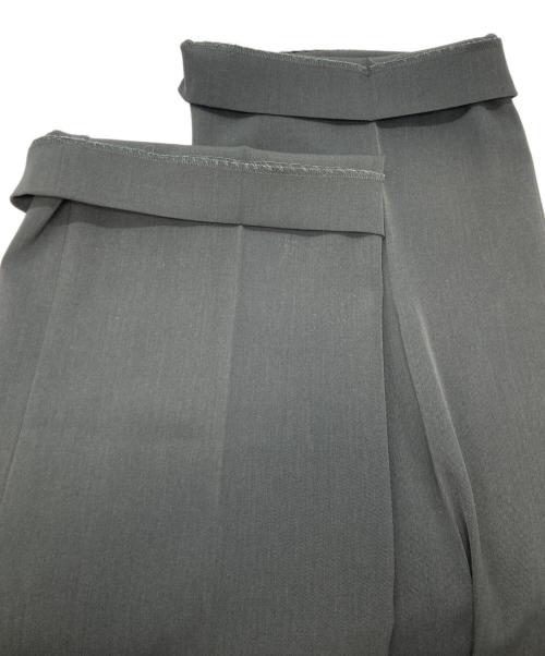 MARW（マルゥ）MARW (マルゥ) ツイルフレアパンツ ブラック サイズ:40の古着・服飾アイテム