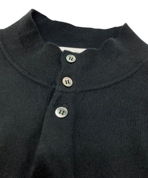 the nerdys（ザナーディーズ）THE NERDYS (ザナーディーズ) Organic Cotton Stand collar Polo Shirt ブラック サイズ:Mの古着・服飾アイテム