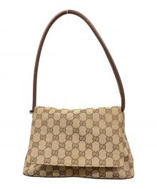 GUCCI（グッチ）の古着「GGキャンパスハンドバッグ」｜ブラウン