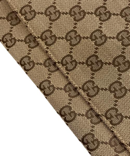 GUCCI（グッチ）GUCCI (グッチ) GGキャンパスハンドバッグ ブラウンの古着・服飾アイテム