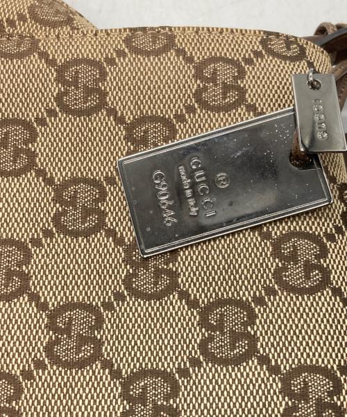 GUCCI（グッチ）GUCCI (グッチ) GGキャンパスハンドバッグ ブラウンの古着・服飾アイテム