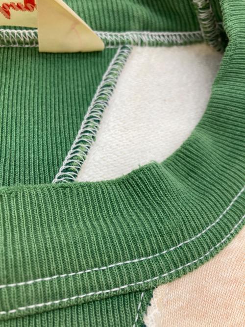 CUSHMAN（クッシュマン）CUSHMAN (クッシュマン) プリントスウェット グリーン サイズ:Lの古着・服飾アイテム