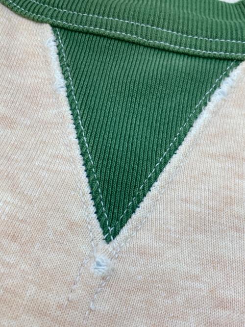 CUSHMAN（クッシュマン）CUSHMAN (クッシュマン) プリントスウェット グリーン サイズ:Lの古着・服飾アイテム