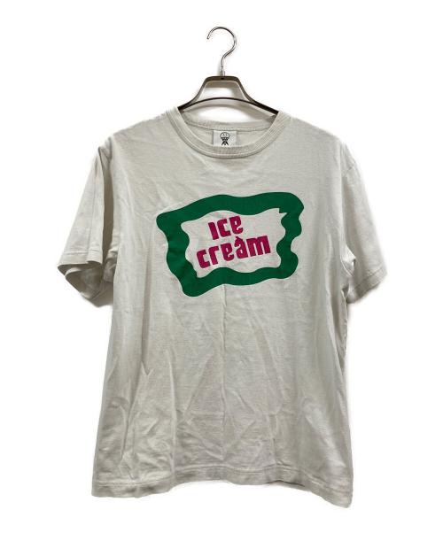 ICE CREAM（アイスクリーム）ICE CREAM (アイスクリーム) プリントTシャツ ホワイト サイズ:Ｍの古着・服飾アイテム