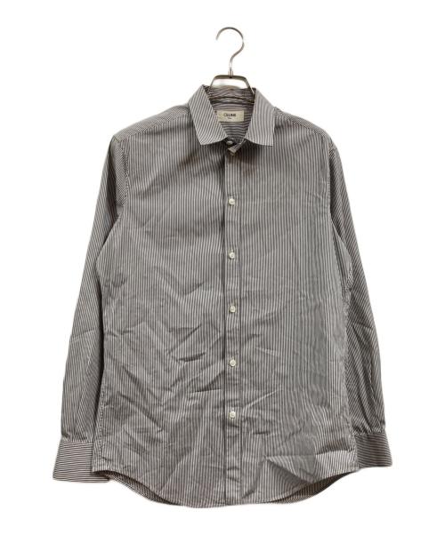 CELINE（セリーヌ）CELINE (セリーヌ) ストライプシャツ ネイビー×ブルー サイズ:38の古着・服飾アイテム