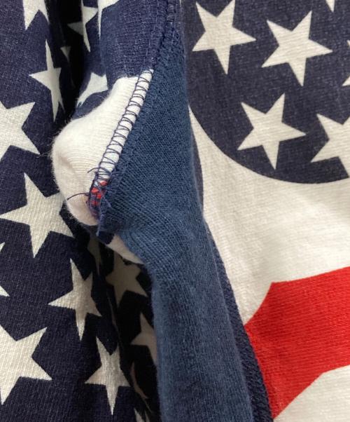 SUPREME（シュプリーム）SUPREME (シュプリーム) BOX LOGO PULLOVER HOODIE FLAG ネイビー×レッド サイズ:Mの古着・服飾アイテム