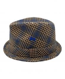 stussy（ステューシー）の古着「千鳥柄ハット」｜ネイビー×ベージュ