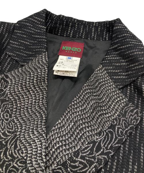 KENZO（ケンゾー）KENZO (ケンゾー) テーラードジャケット ブラック サイズ:38の古着・服飾アイテム