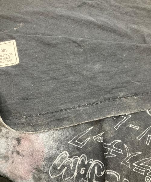 MIHARA YASUHIRO（ミハラヤスヒロ）MIHARA YASUHIRO (ミハラヤスヒロ) BLEACHED LS TEE グレー サイズ:50の古着・服飾アイテム