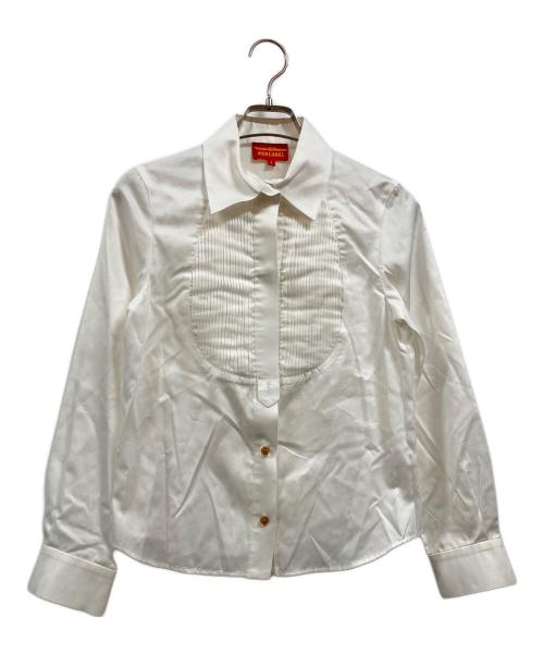 Vivienne Westwood RED LABEL（ヴィヴィアンウエストウッドレッドレーベル）Vivienne Westwood RED LABEL (ヴィヴィアンウエストウッドレッドレーベル) ピンタックシャツ ホワイト サイズ:1の古着・服飾アイテム
