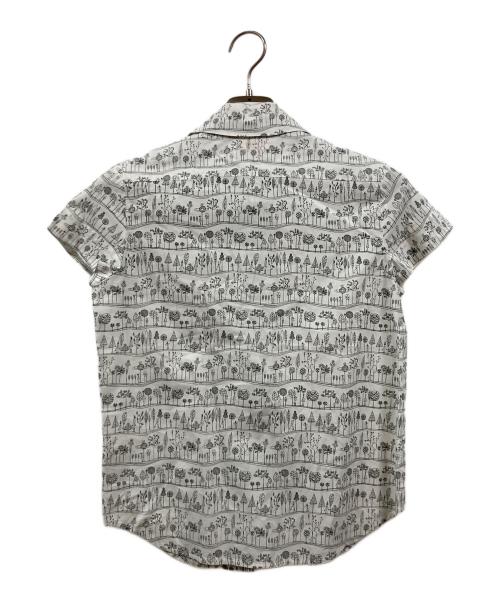 Vivienne Westwood RED LABEL（ヴィヴィアンウエストウッドレッドレーベル）Vivienne Westwood RED LABEL (ヴィヴィアンウエストウッドレッドレーベル) 半袖総柄シャツ ホワイト×ブラック サイズ:2の古着・服飾アイテム