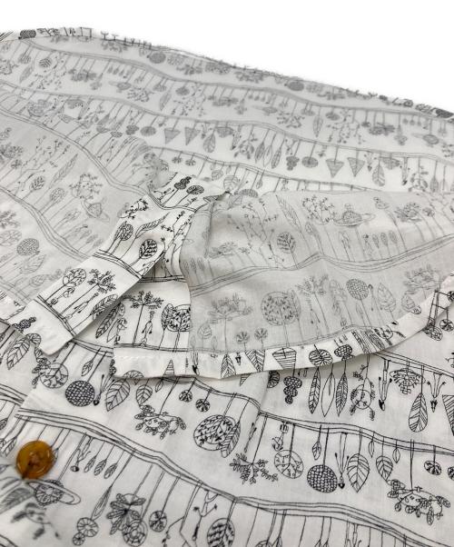 Vivienne Westwood RED LABEL（ヴィヴィアンウエストウッドレッドレーベル）Vivienne Westwood RED LABEL (ヴィヴィアンウエストウッドレッドレーベル) 半袖総柄シャツ ホワイト×ブラック サイズ:2の古着・服飾アイテム