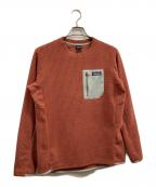 Patagoniaパタゴニア）の古着「R1エア・クルー」｜オレンジ