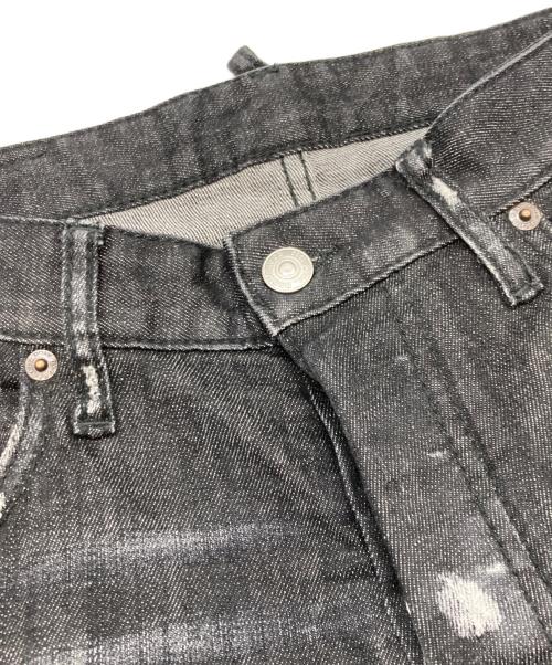 DSQUARED2（ディースクエアード）DSQUARED2 (ディースクエアード) スケータージーンダメージ加工スキニーデニムパンツ インディゴ サイズ:44の古着・服飾アイテム