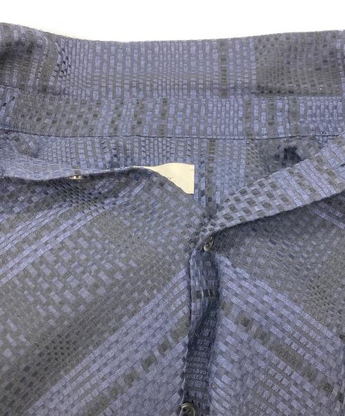 Toironier（トワロニエ）Toironier (トワロニエ) サイドコードチェックシャツ ネイビー サイズ:FREEの古着・服飾アイテム