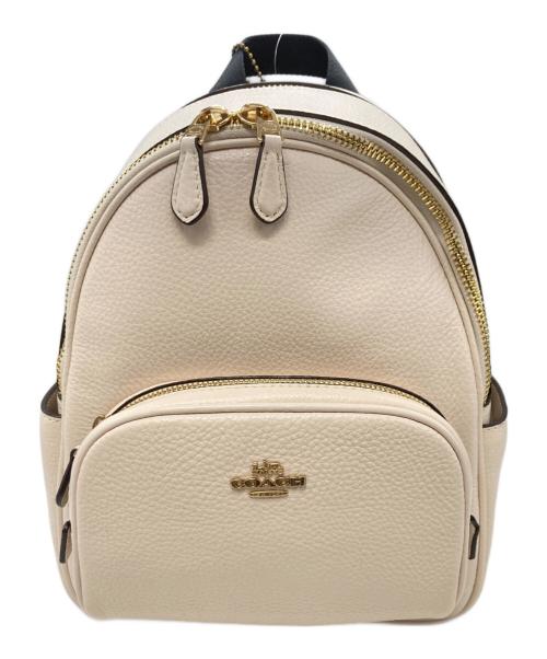 COACH（コーチ）COACH (コーチ) ミニレザーリュック ホワイトの古着・服飾アイテム