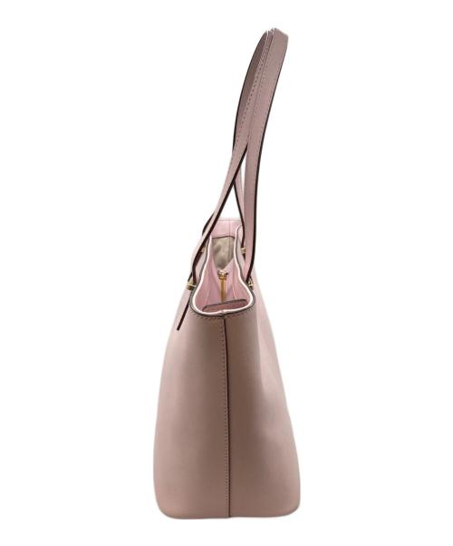 Kate Spade（ケイトスペード）Kate Spade (ケイトスペード) レザートートバッグ ピンクの古着・服飾アイテム