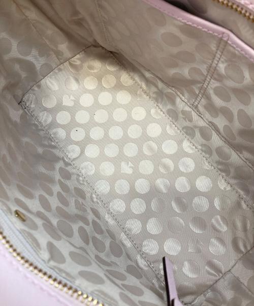 Kate Spade（ケイトスペード）Kate Spade (ケイトスペード) レザートートバッグ ピンクの古着・服飾アイテム
