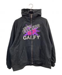 GALFY（ガルフィー）の古着「LFG!!フルジップパーカー」｜ブラック