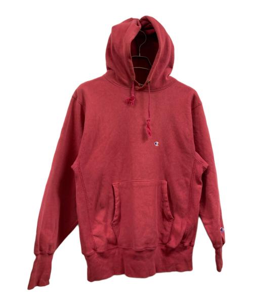 Champion REVERSE WEAVE（チャンピオン リバース ウィーブ）Champion REVERSE WEAVE (チャンピオン リバース ウィーブ) 90Sプルオーバーパーカー レッド サイズ:Lの古着・服飾アイテム