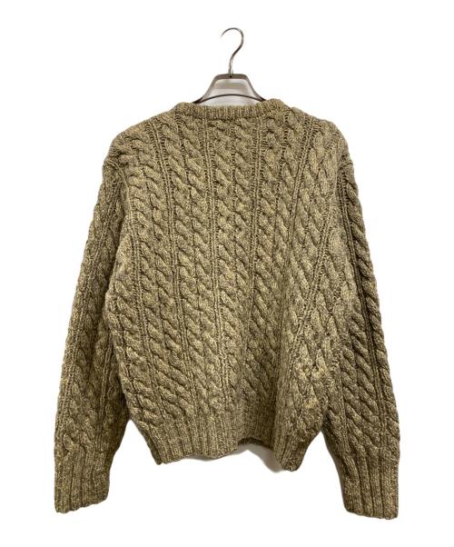 RRL（ダブルアールエル）RRL (ダブルアールエル) フィッシャーマンニット ベージュ サイズ:Mの古着・服飾アイテム