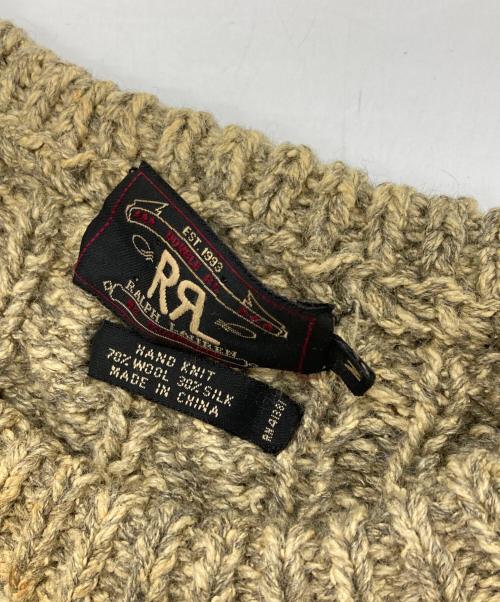 RRL（ダブルアールエル）RRL (ダブルアールエル) フィッシャーマンニット ベージュ サイズ:Mの古着・服飾アイテム