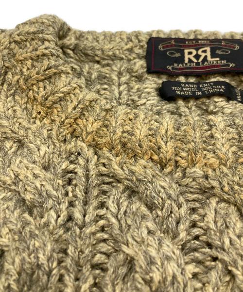 RRL（ダブルアールエル）RRL (ダブルアールエル) フィッシャーマンニット ベージュ サイズ:Mの古着・服飾アイテム