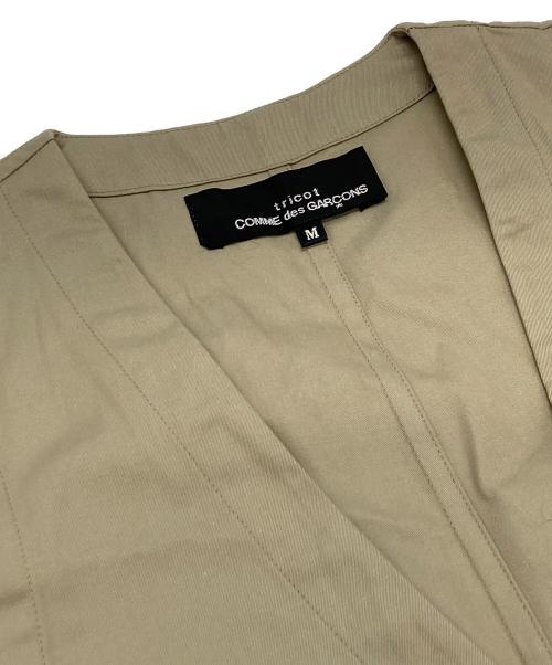 tricot COMME des GARCONS（トリココムデギャルソン）tricot COMME des GARCONS (トリココムデギャルソン) ノースリーブワンピース ベージュ サイズ:Mの古着・服飾アイテム