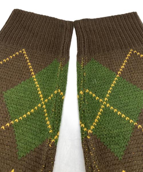 SUPREME（シュプリーム）Supreme (シュプリーム) 15AW/ARGYLE CREWNECK SWEATER グリーン×イエロー サイズ:Ｍの古着・服飾アイテム