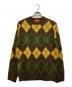 Supreme（シュプリーム）の古着「15AW/ARGYLE CREWNECK SWEATER」｜グリーン×イエロー