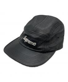 SUPREME（シュプリーム）の古着「LEATHER CAMP CAP」｜ブラック