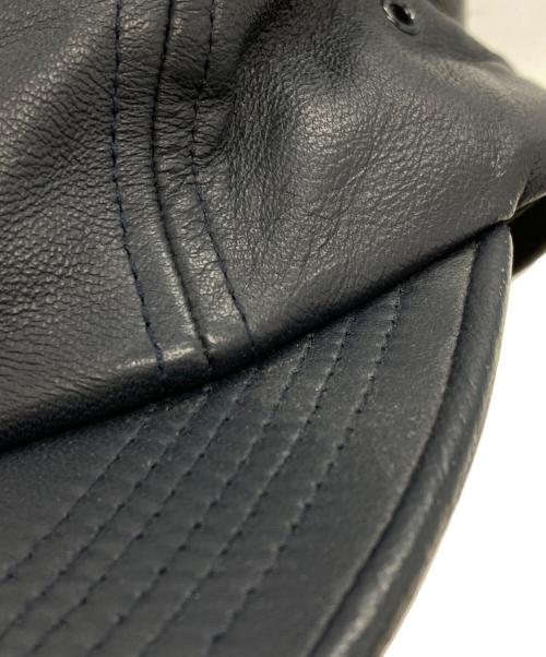SUPREME（シュプリーム）SUPREME (シュプリーム) LEATHER CAMP CAP ブラックの古着・服飾アイテム