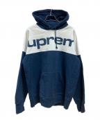 SUPREMEシュプリーム）の古着「Blocked Hooded Sweatshirt」｜ネイビー