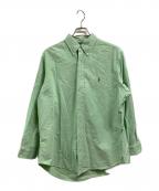 RALPH LAURENラルフローレン）の古着「ボタンダウンシャツ」｜グリーン