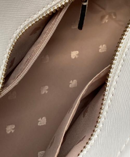 Kate Spade（ケイトスペード）Kate Spade (ケイトスペード) 2WAYバッグ ホワイト×ベージュの古着・服飾アイテム