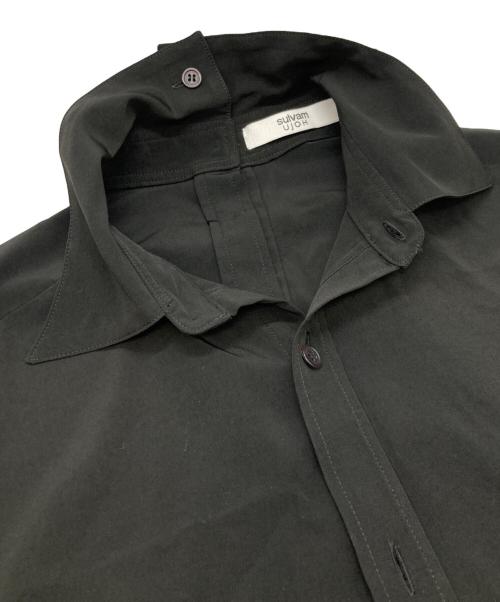 sulvam（サルバム）sulvam (サルバム) Ujoh (ウジョー) Back＆Side Open Shirts ブラック サイズ:Lの古着・服飾アイテム