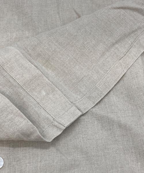 HUIS（ハウス）HUIS (ハウス) シャトルリネンショートカーディガン ベージュ サイズ:FREEの古着・服飾アイテム