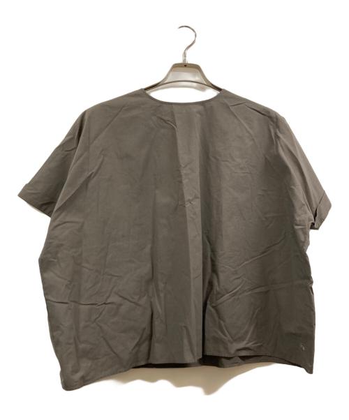HUIS（ハウス）HUIS (ハウス) コットンブラウス グレー サイズ:FREEの古着・服飾アイテム