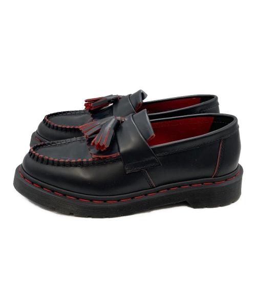 Dr.Martens（ドクターマーチン）Dr.Martens (ドクターマーチン) ADRIAN レッドステッチ タッセル ローファー ブラック サイズ:24の古着・服飾アイテム
