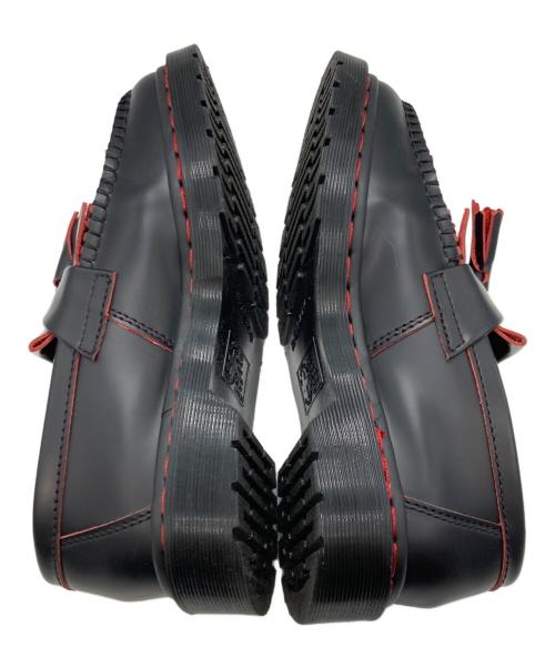 Dr.Martens（ドクターマーチン）Dr.Martens (ドクターマーチン) ADRIAN レッドステッチ タッセル ローファー ブラック サイズ:24の古着・服飾アイテム