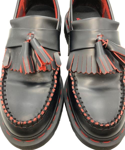 Dr.Martens（ドクターマーチン）Dr.Martens (ドクターマーチン) ADRIAN レッドステッチ タッセル ローファー ブラック サイズ:24の古着・服飾アイテム