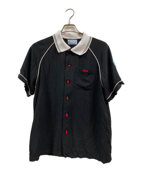 HOUSTON（ヒューストン）HOUSTON (ヒューストン) ボーリングシャツ ブラック サイズ:Lの古着・服飾アイテム